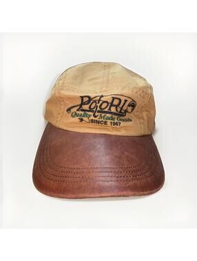 NWT Vintage Polo Ralph Lauren Fly Fishing Long Bill Leather Brim Camp Hat